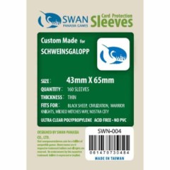 Ultra Clear - (Swan) Sleeves 43mm X 65mm - 160ct